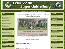 Tablet Screenshot of erlersv08-jugend.de